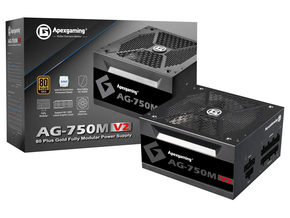 AG-750M-V2 80PLUS Gold認証 750W ATX電源