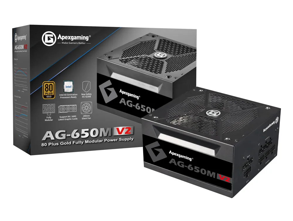 AG-650M-V2 80PLUS Gold認証 650W ATX電源